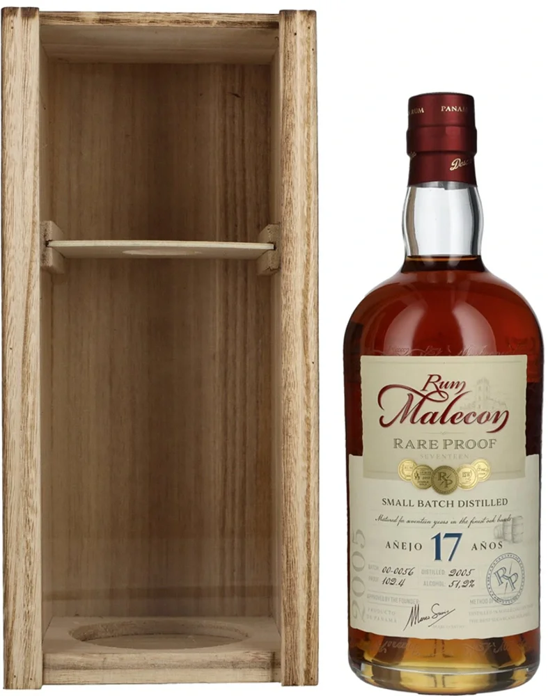 [DX3849] Rum Anejo 17 Rare 2005 Malecon poklon kutija 0,7 L