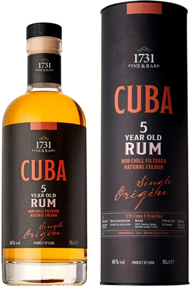 [DX8820] Rum Cuba 5 Years Old 1731 0,7 L