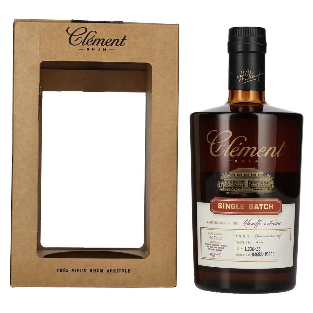 [DX8320] Rum Cuvee Vieux Agricole Homere Clement Chauffe Extreme Single Batch poklon kutija 0,5 L