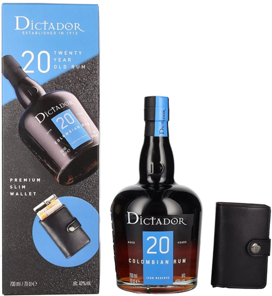 [DX1554] Rum Dictador 20 yo ICON RESERVE + denarnica poklon kutija 0,7 L