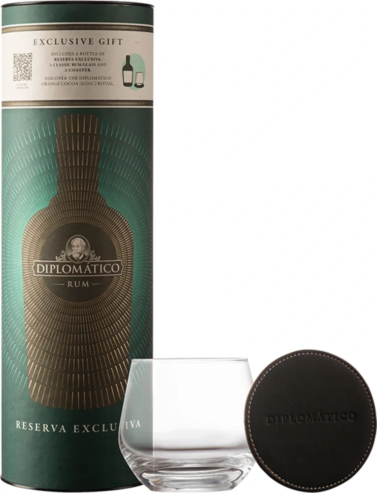 [DX4336] Rum Diplomatico Reserva Exclusiva + čaša poklon kutija 0,7 L