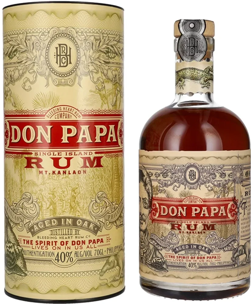 [DX8793] Rum Don Papa 7y Single Island poklon kutija 0,7 L