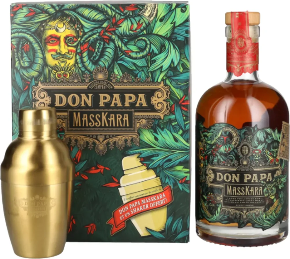 [DX6347] Rum Don Papa Masskara + Shaker 0,7 L