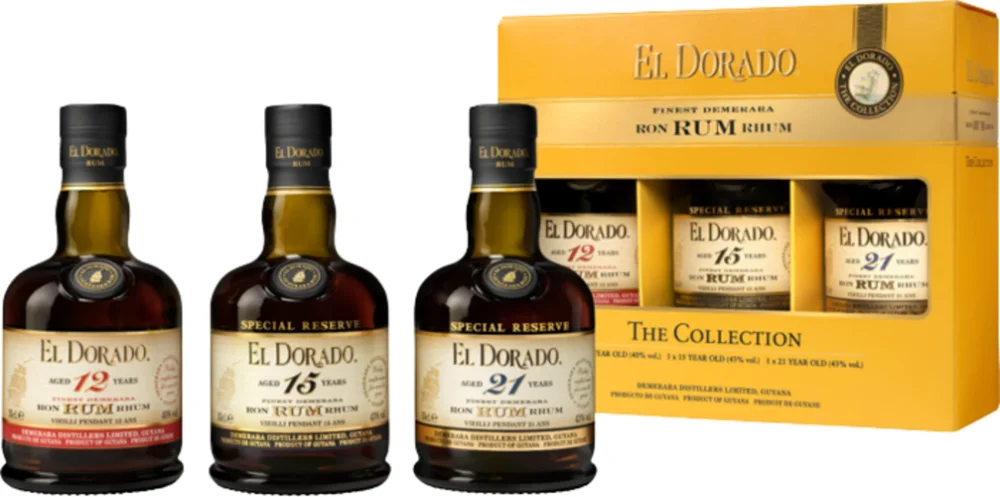 [DX8670] Rum El Dorado Set The Collection 12-15-21 3x0,35 L