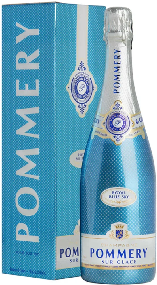 [DX6863] Champagne Pommery Blue Sky poklon kutija 0,75 L
