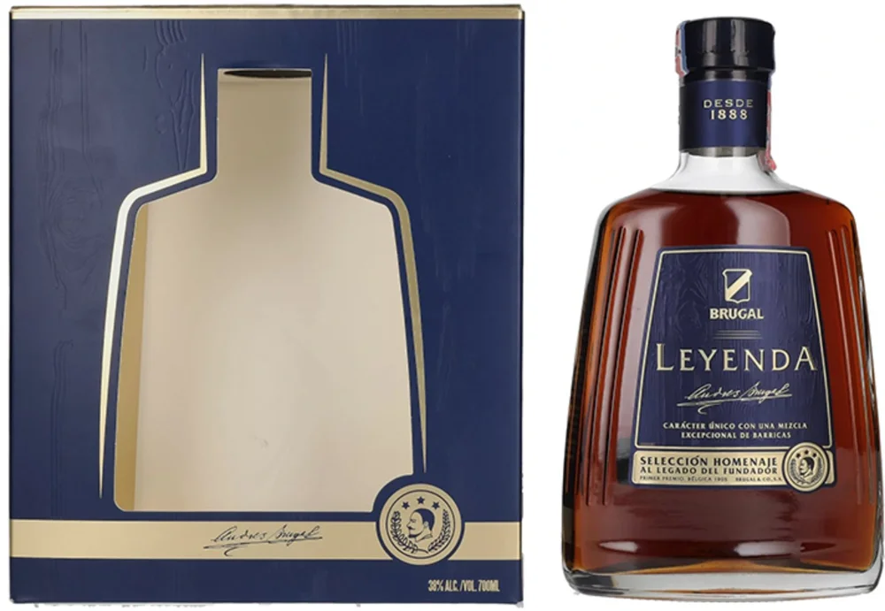 [DX1644] Rum LEYENDA Seleccion Homenaje Brugal poklon kutija 0,7 L