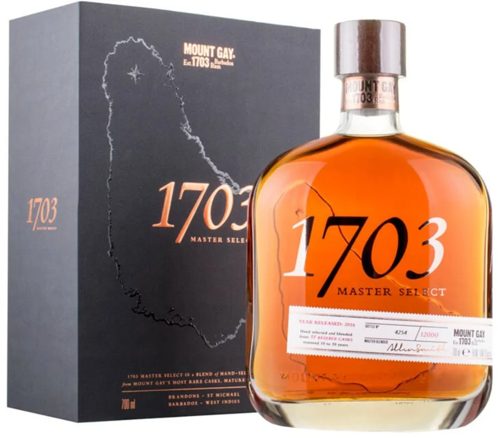 [DX6408] Rum Mount Gay 1703 Master Select Dark Rum poklon kutija 0,7 L