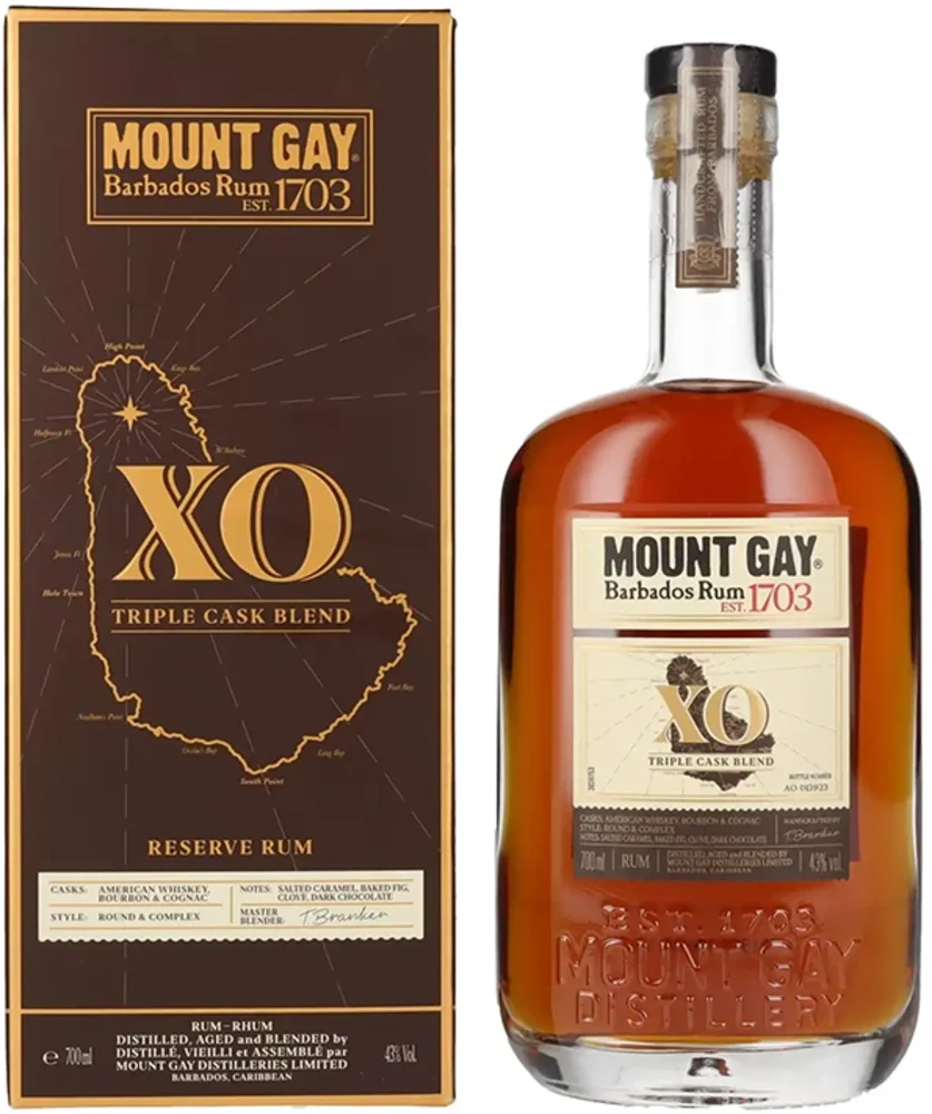 [DX7446] Rum Mount Gay XO Triple Cask Blend poklon kutija 0,7 L