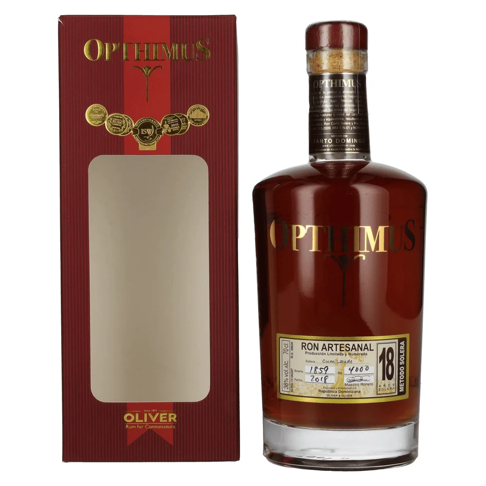 [DX10304] Rum Opthimus 18 Sistema Solera Cum Laude Ron Artesanal poklon kutija 0,7 L