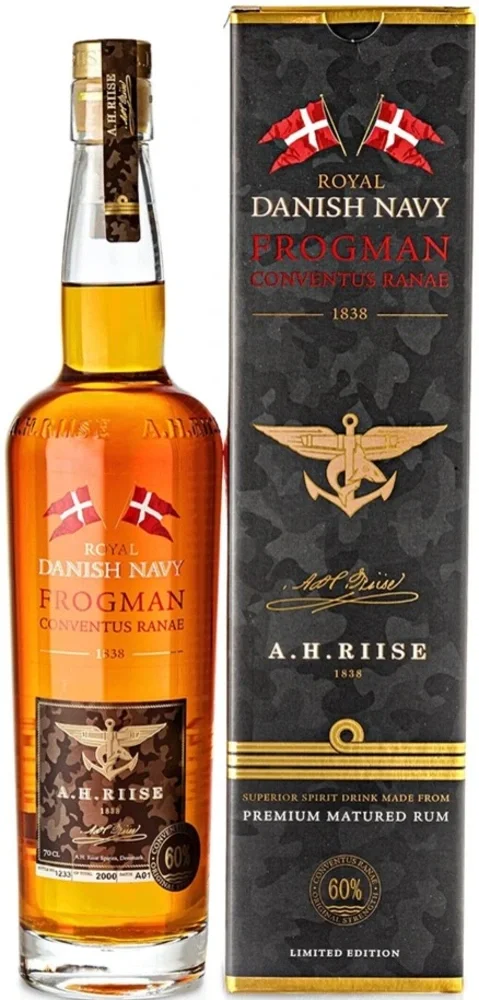 [DX4448] Rum Royal Danish Navy Frogman Conventus Ranae A.H. Riise poklon kutija 0,7 L