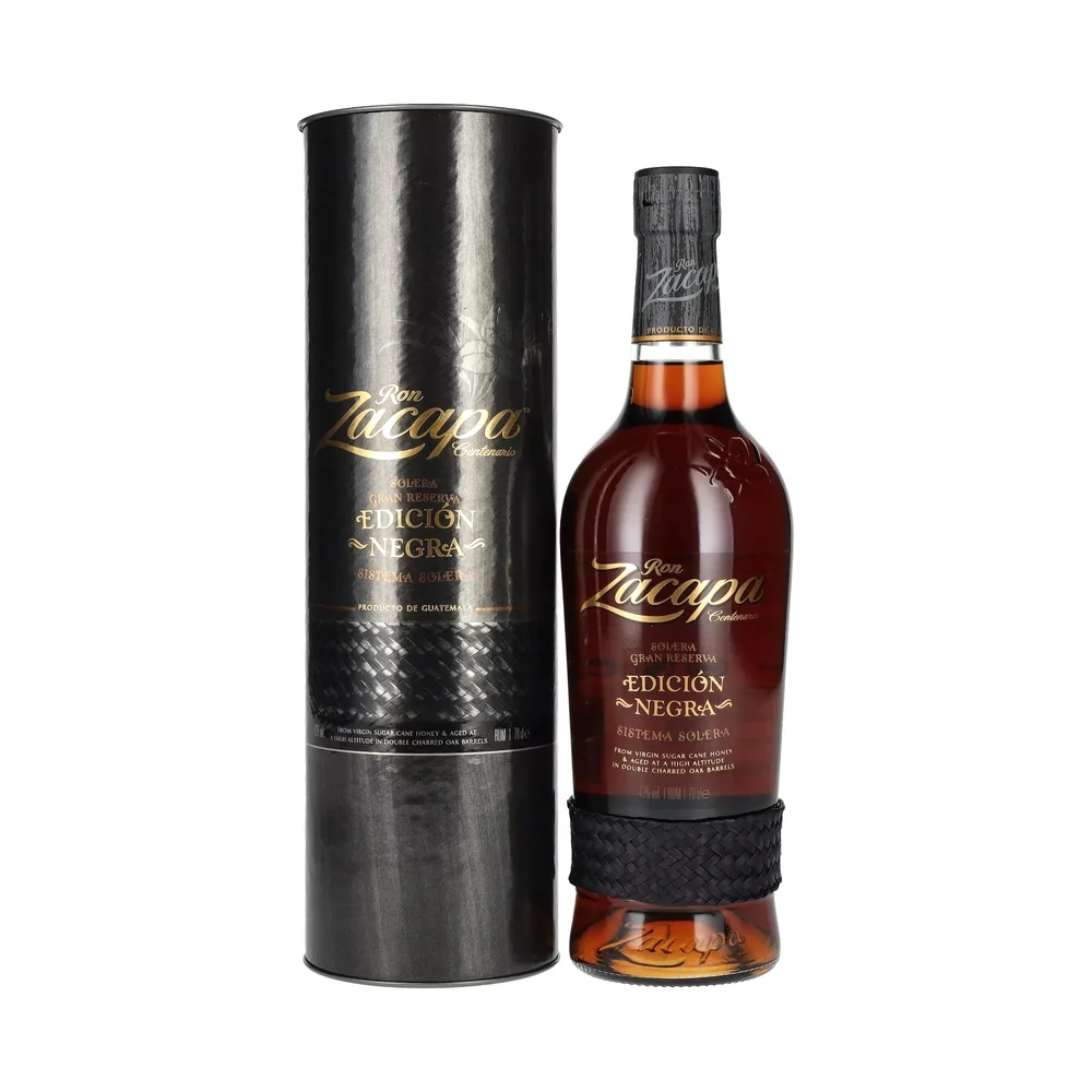 [DX12264] Rum Zacapa Centenario EDICION NEGRA Sustav Solera Gran Reserva poklon kutija 0,7 L