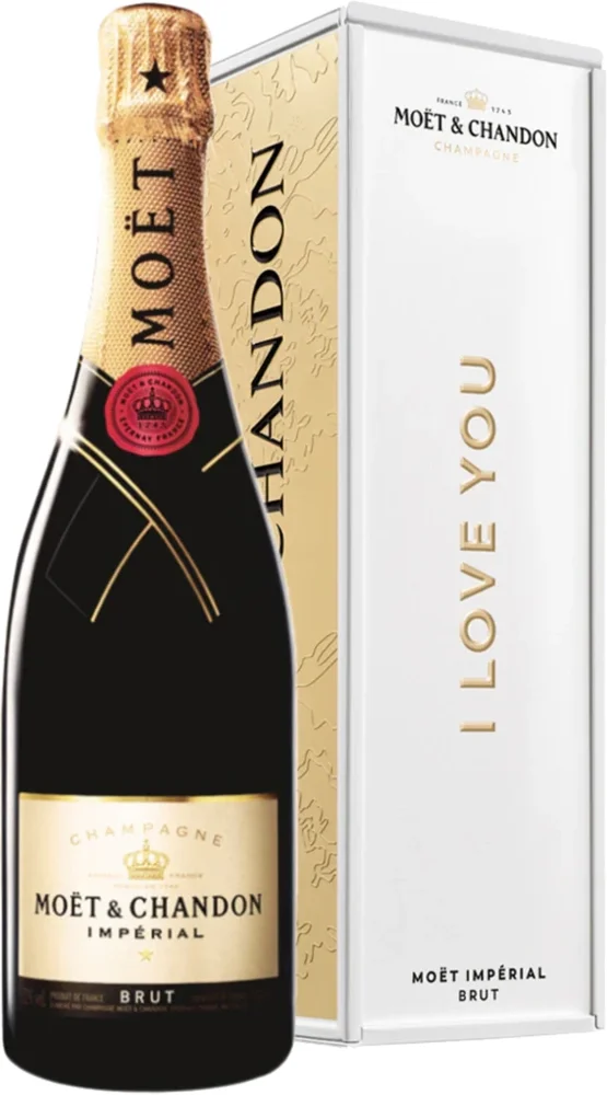 [DX3917] Champagne Brut Imperial Moët & Chandon LOVE METAL poklon kutija 0,75 L