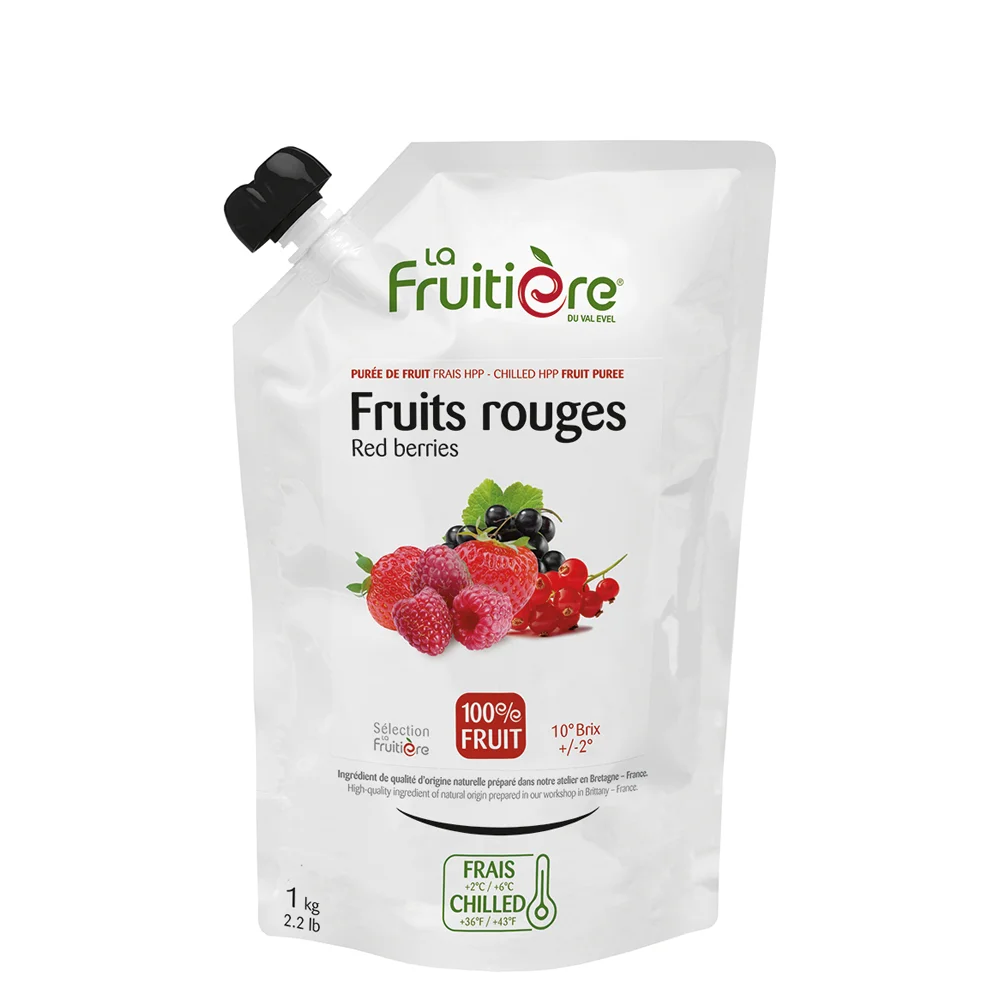 [DX7337] Svježi voćni pire Crveno voće 100% La Fruitiere 1 kg