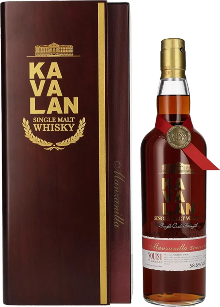 [DX6575] Tajvanski viski SOLIST Manzanilla Cask Kavalan poklon kutija 0,7 L