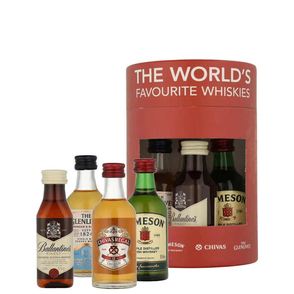 [DX5456] Tasting box The World's Favourite Whiskies Set 4x 0,05 L