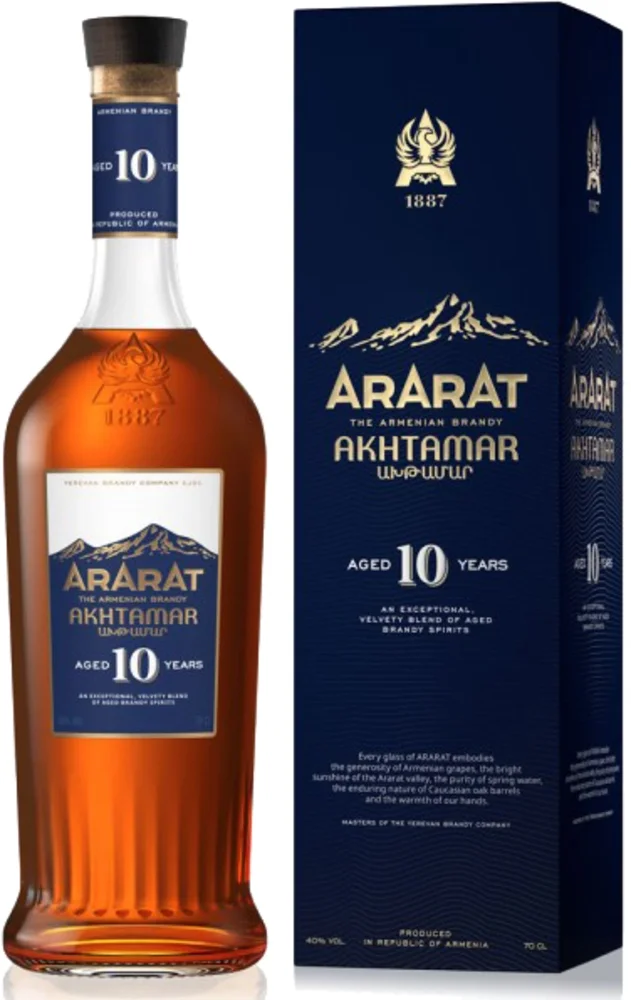 [DX1468] Vinjak Brandy Ararat 10 Y Akhtamar poklon kutija 0,7 L