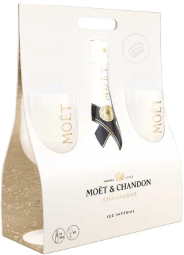 [DX7267] Champagne Ice Imperial Moët & Chandon + 2 čaše 0,75 L