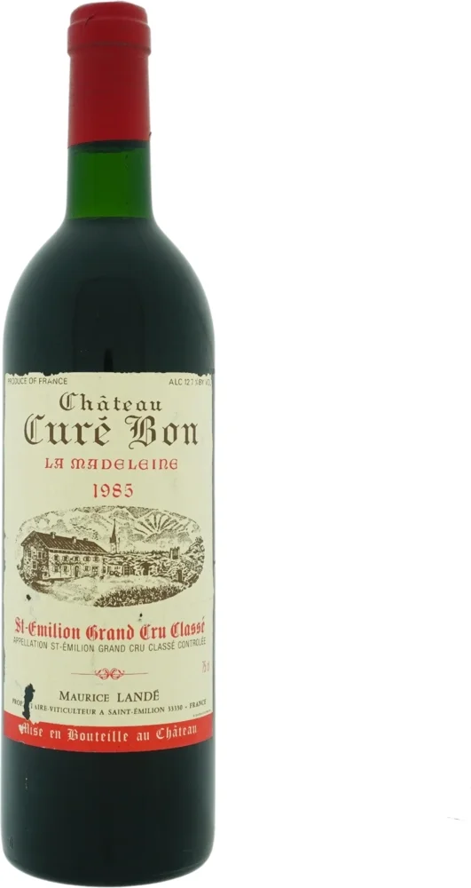 [DX4595] Chateau Cure Bon La Madeleine Saint-Emilion Grand Cru 1985 0,75 L