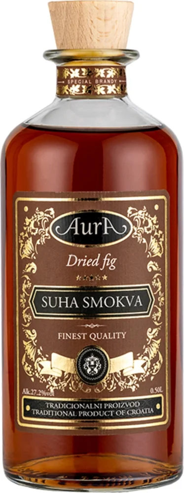 [DX9492] Voćna rakija Suha Smokva (suha smokva) Aura 0,5 L