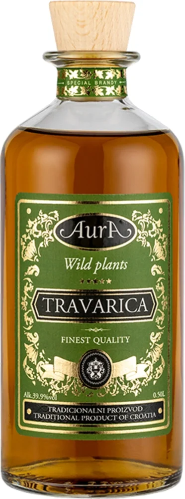 [DX2710] Voćna rakija Travarica Aura 0,5 L