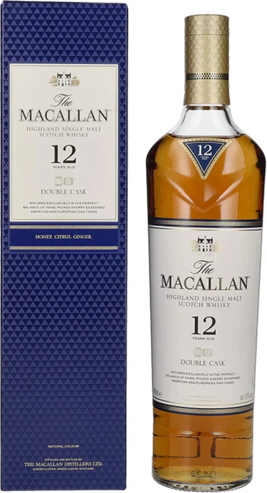 [DX599] Škotski viski 12 Years Old DOUBLE CASK Macallan poklon kutija 0,7 L