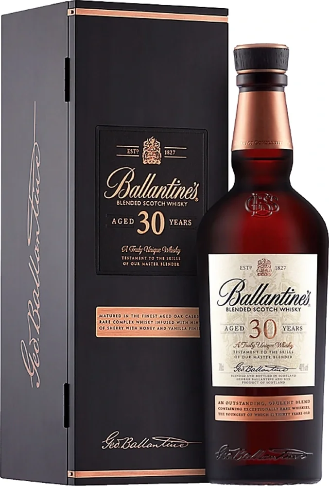 [DX7652] Škotski viski Ballantine's Finest 30y poklon kutija 0,7 L