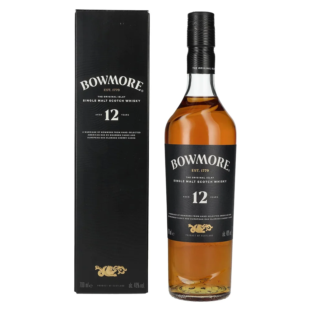 [DX9213] Škotski viski Bowmore 12yo Single Malt poklon kutija 0,7 L