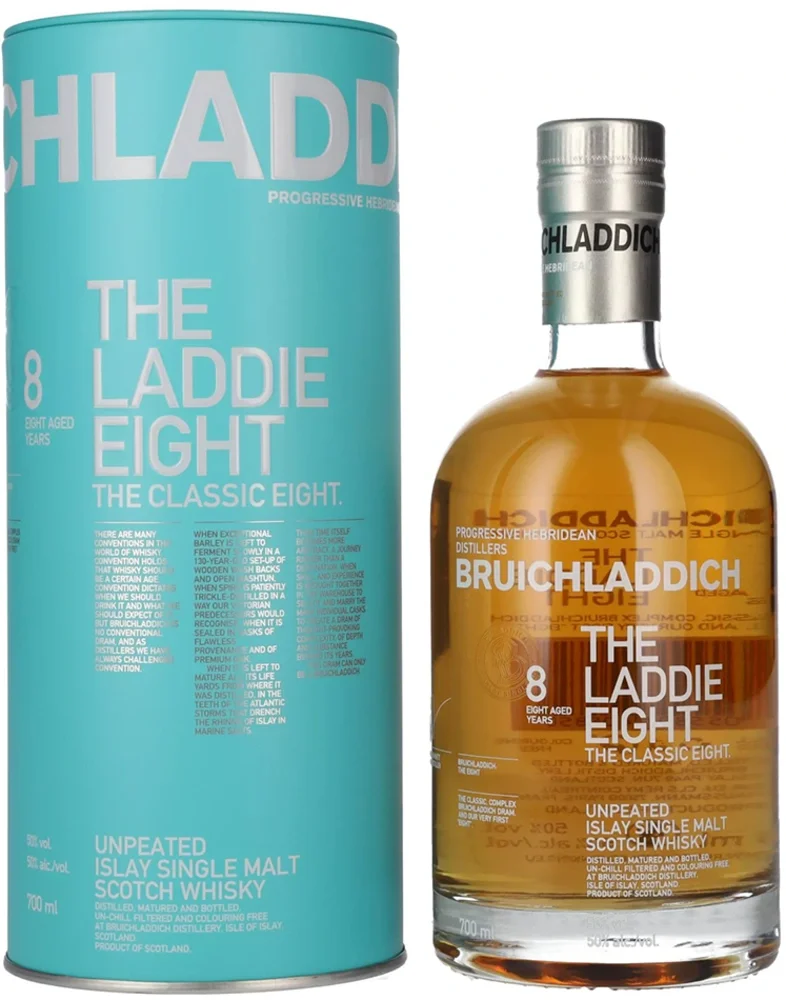 [DX4532] Škotski viski Bruichladdich THE LADDIE EIGHT 8 yo poklon kutija 0,7 L