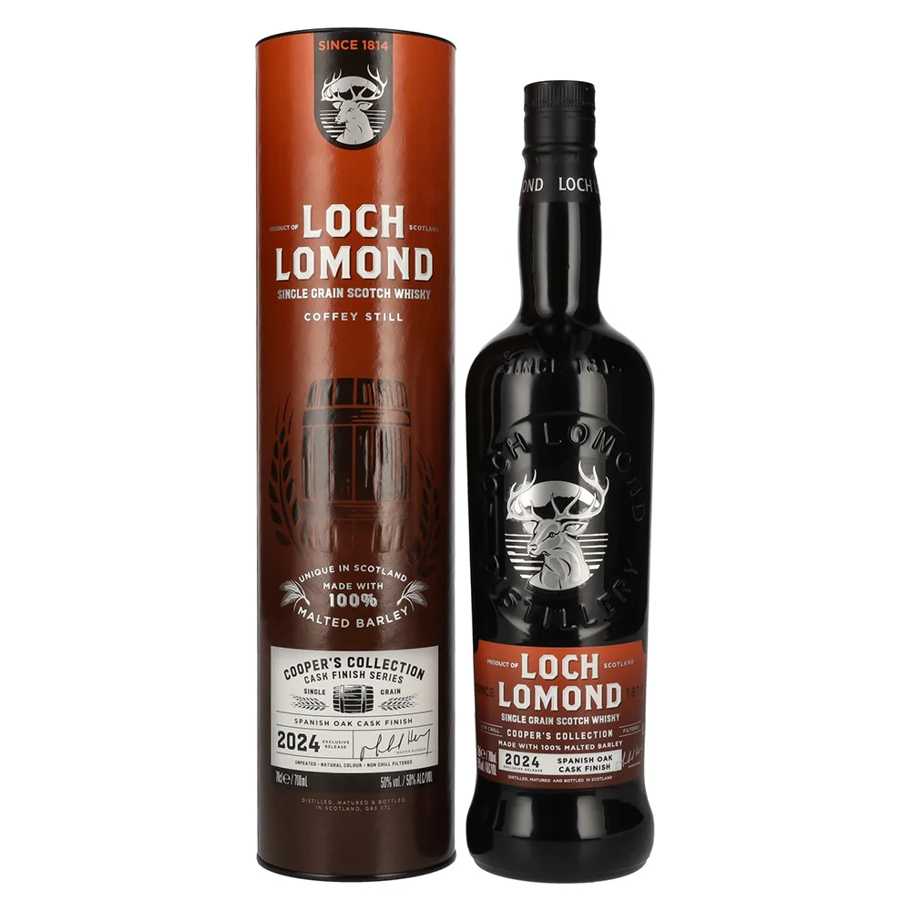 [DX5403] Škotski viski COOPER COLLECTION Spanish Oak Cask Single Grain Loch Lomond poklon kutija 0,7 L