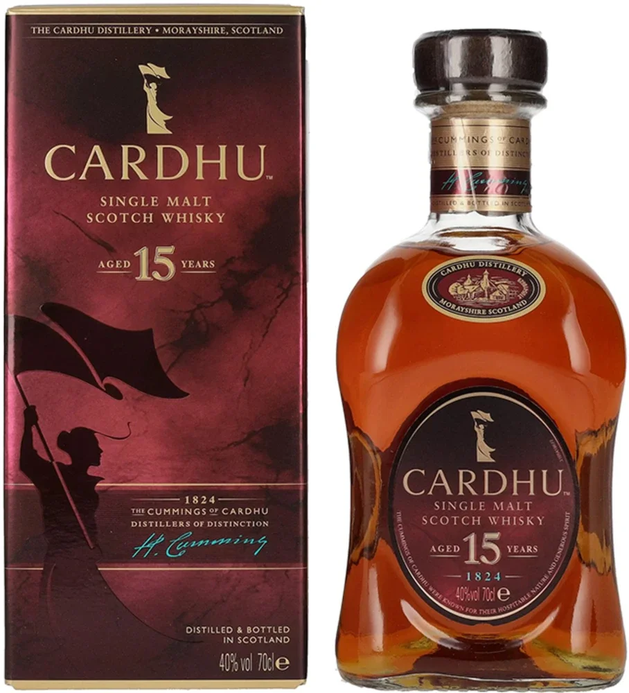[DX1926] Škotski viski Cardhu 15y single malt poklon kutija 0,7 L