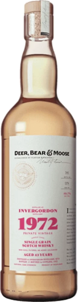 [DX6413] Škotski viski Deer, Bear & Moose Invergordon 1972 0,7 L