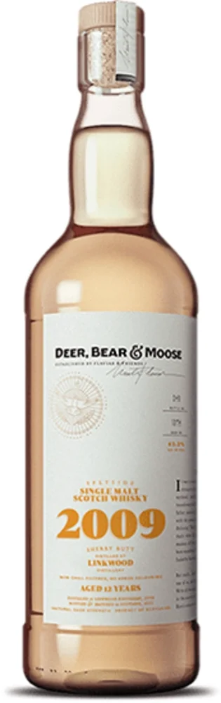 [DX8585] Škotski viski Deer, Bear & Moose Linkwood 2009 0,75 L