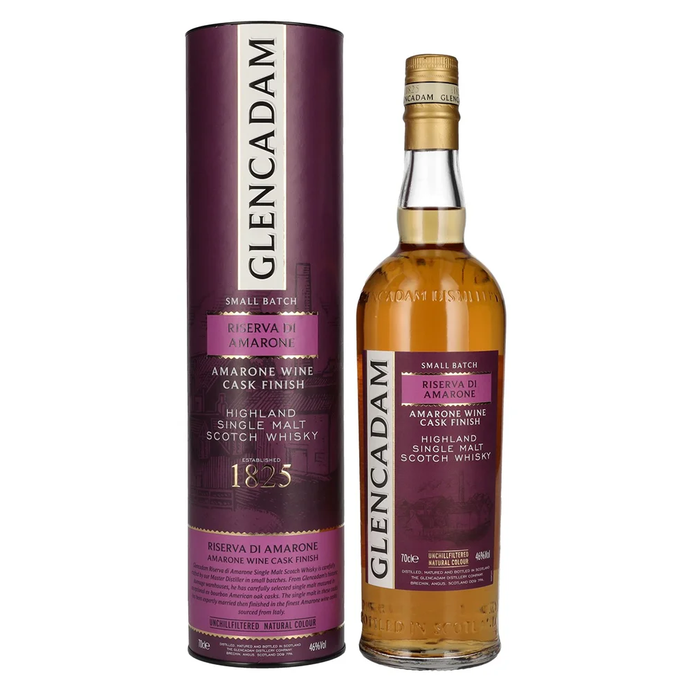 [DX4033] Škotski viski Glencadam Riserva Di Amarone Single Malt Amarone Wine Cask Finish poklon kutija 0,7 L