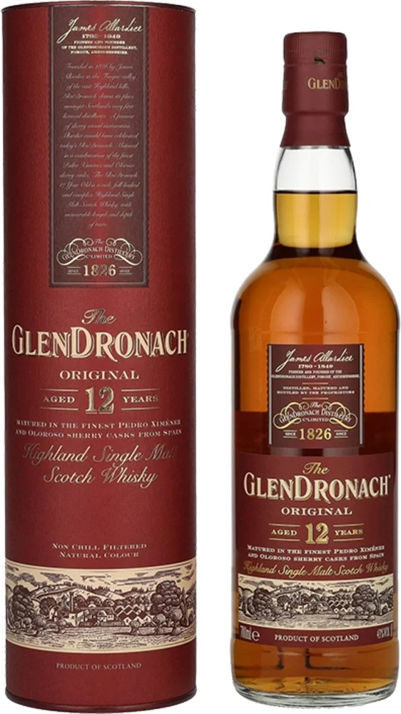 [DX2399] Škotski viski Glendronach 12YO poklon kutija 0,7 L