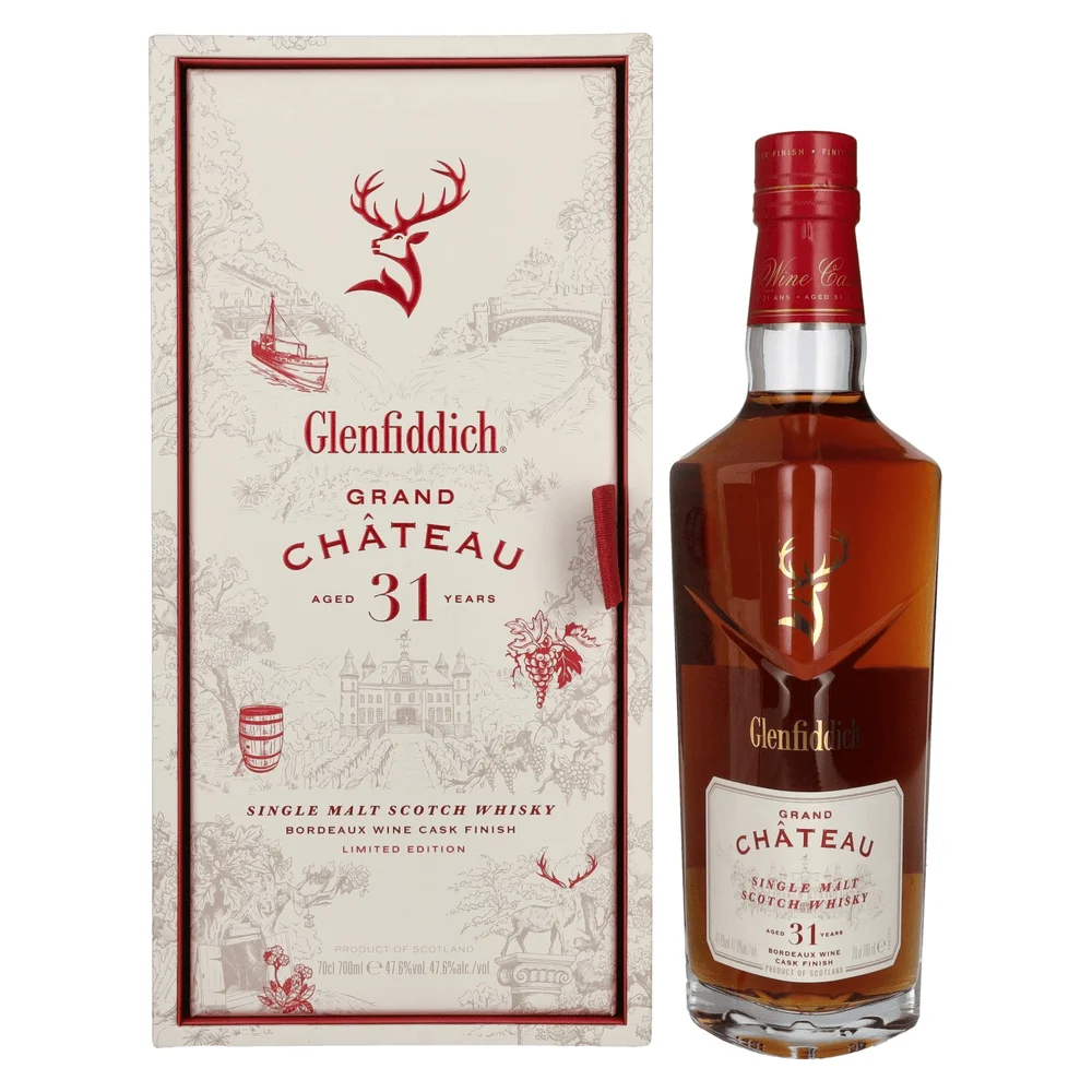 [DX4789] Škotski viski Glenfiddich 31 Years Old GRAND CHÂTEAU Single Malt poklon kutija 0,7 L