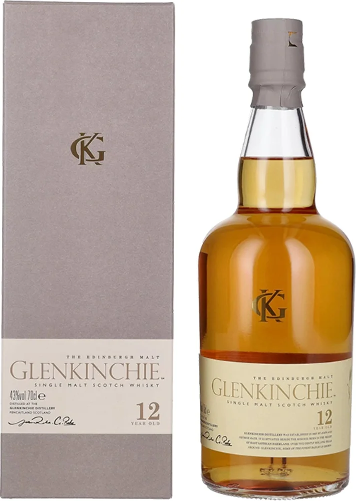 [DX1472] Škotski viski Glenkinchie 12 poklon kutija 0,7 L