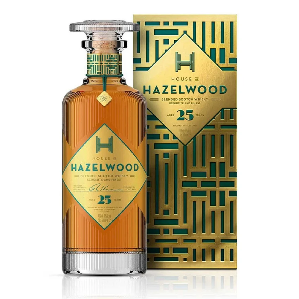 [DX6583] Škotski viski House of Hazelwood 25 yo poklon kutija 0,5 L