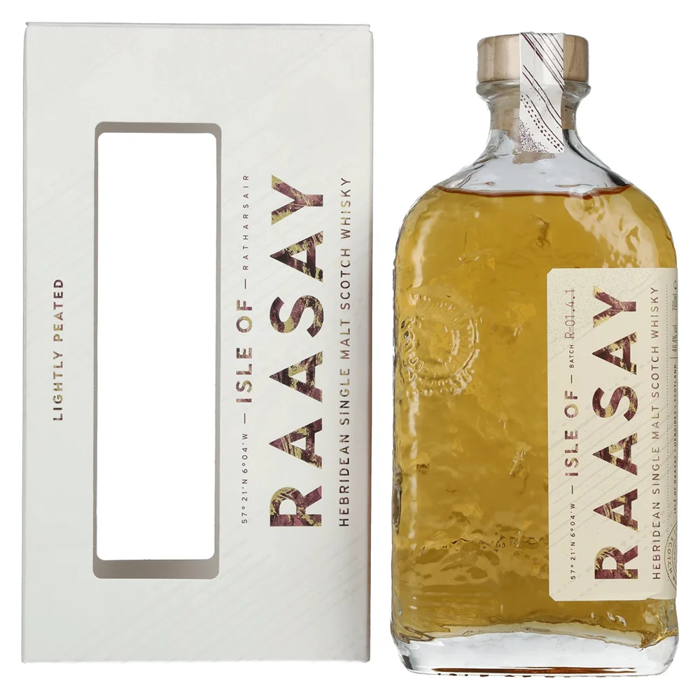 [DX803] Škotski viski Isle of RAASAY Hebridean Single Malt R-01.4.1 poklon kutija 0,7 L