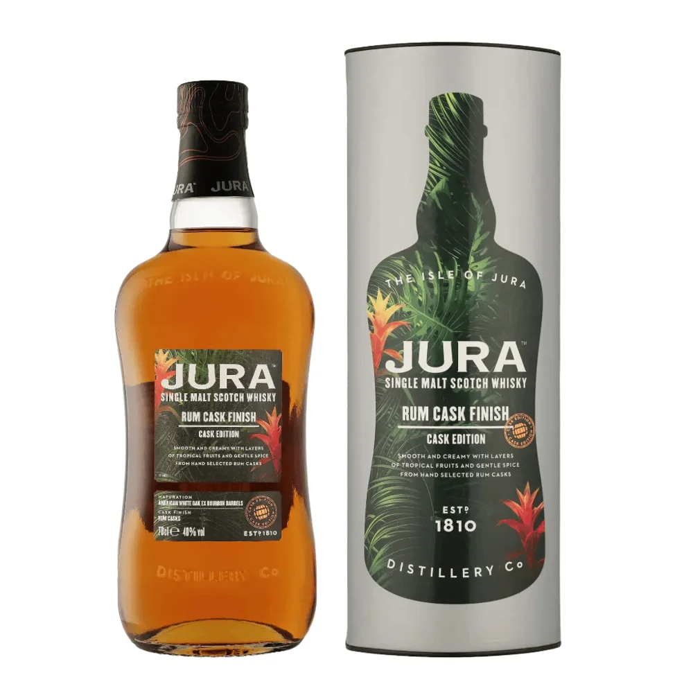 [DX2233] Škotski viski Jura Rum Cask Finish poklon kutija 0,7 L
