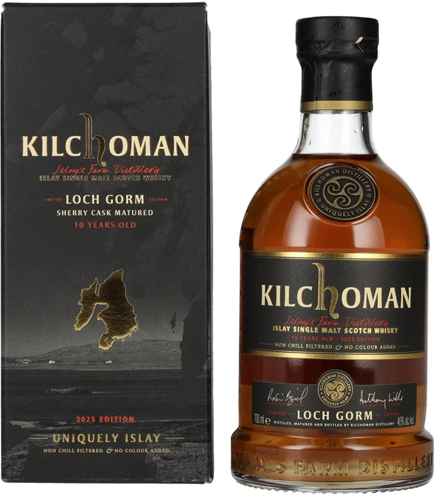 [DX964] Škotski viski Kilchoman LOCH GORM 2025 Sherry Cask Matured poklon kutija 0,7 L