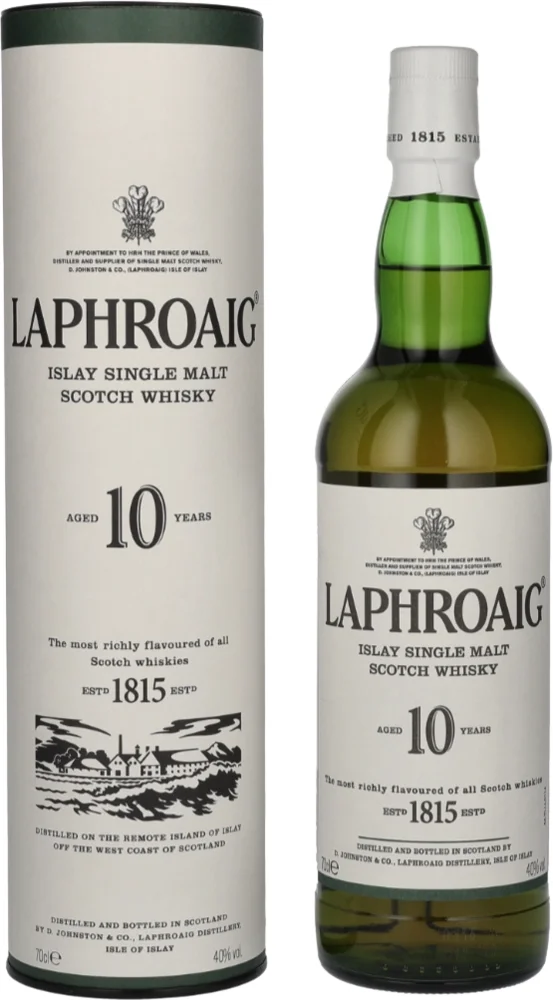 [DX1653] Škotski viski LAPHROAIG 10 Single malt poklon kutija 0,7 L