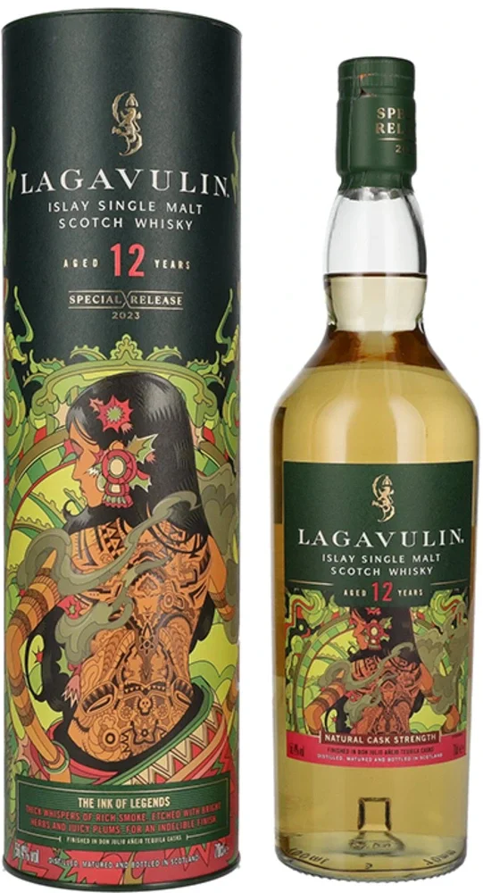 [DX7166] Škotski viski Lagavulin 12y THE INK OF LEGENDS Special Release 2023 poklon kutija 0,7 L