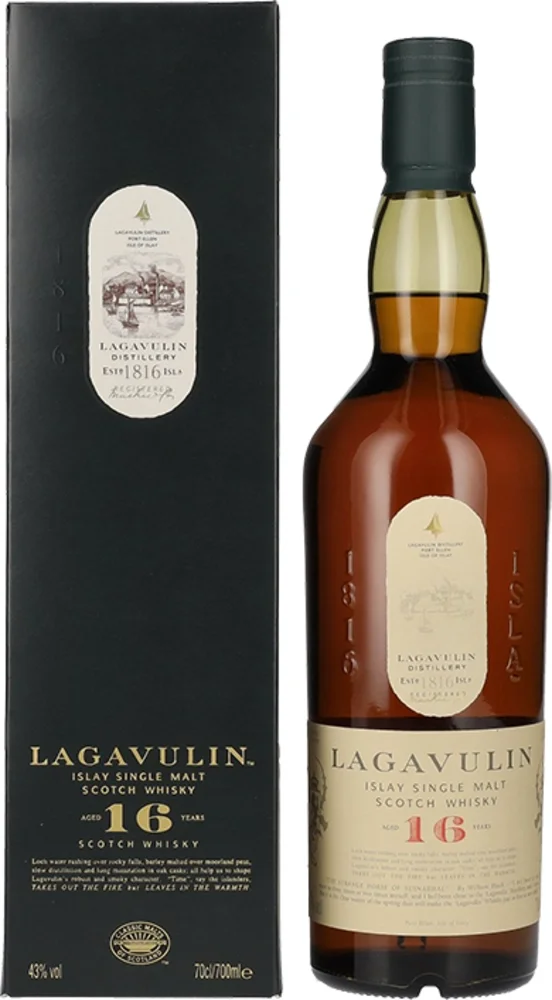 [DX4816] Škotski viski Lagavulin Islay Single Malt 16 poklon kutija 0,7 L