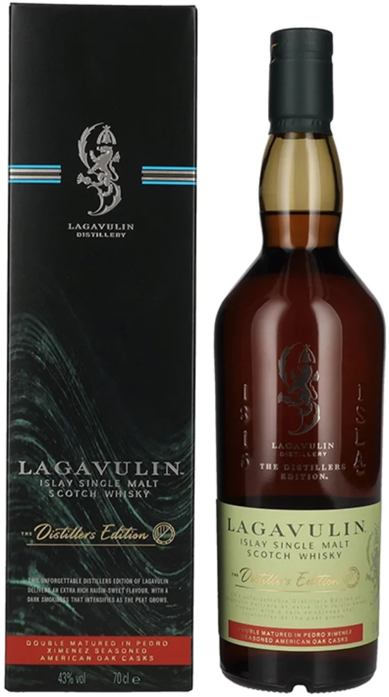 [DX1553] Škotski viski Lagavulin The Distillers Edition Double Matured poklon kutija 0,7 L