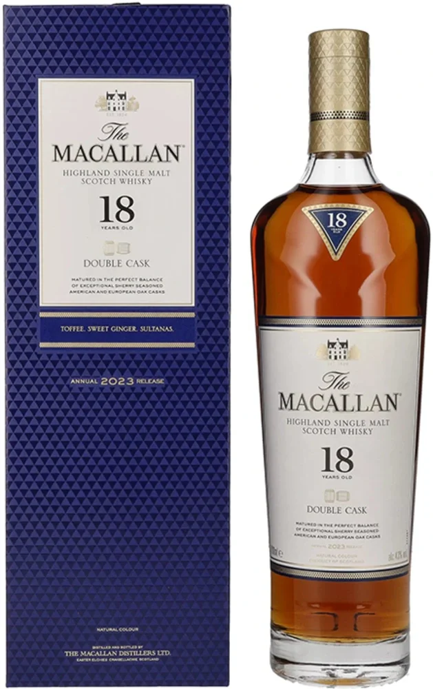 [DX7604] Škotski viski Macallan 18y DOUBLE CASK 2025 poklon kutija 0,7 L