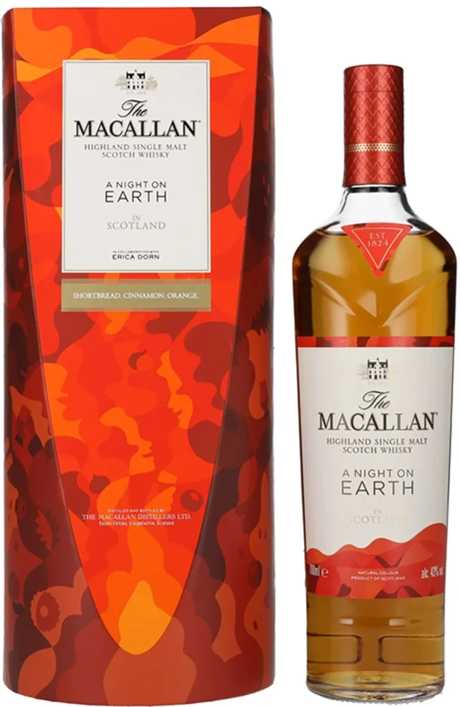 [DX5088] Škotski viski Macallan A NIGHT ON EARTH IN SCOTLAND 2022 poklon kutija 0,7 L