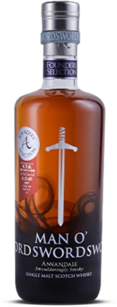 [DX8507] Škotski viski Man O'Words Founder's Selection STR Burgundy Red Wine Cask Single Malt PEATED 0,7 L