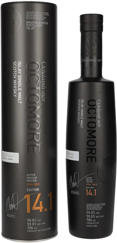 [DX5362] Škotski viski Octomore EDITION: 14.1 Super Heavily Peated poklon kutija 0,7 L