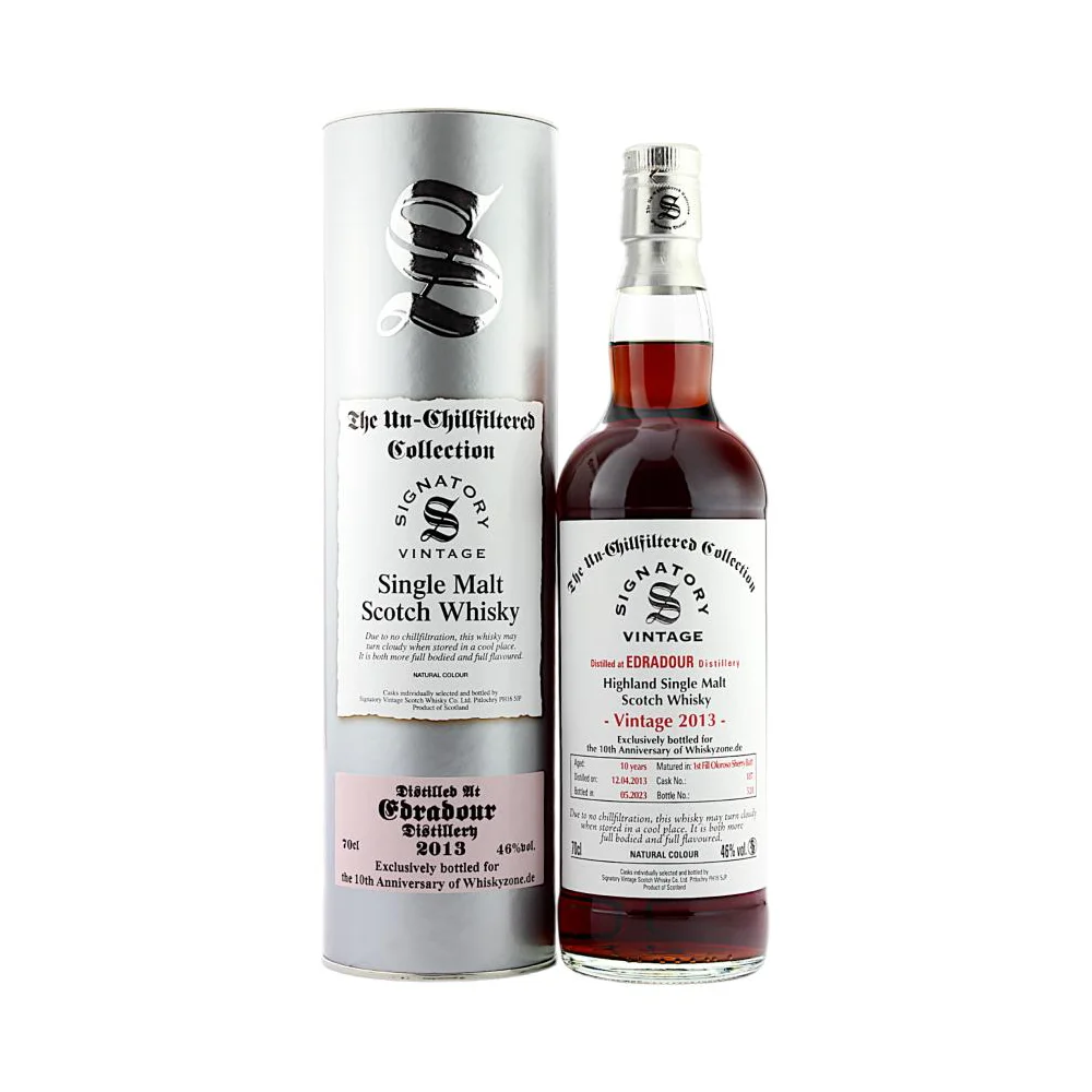 [DX5122] Škotski viski Signatory Vintage Single Malt Edradour 2013 poklon kutija 0,7 L