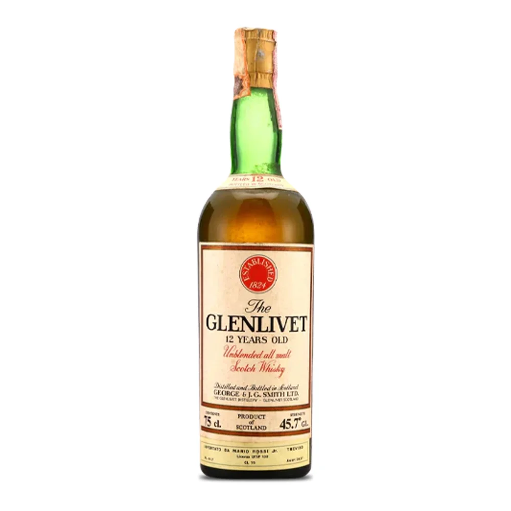 [DX3230] Škotski viski The Glenlivet 12 Year Old 1960s 0,75 L